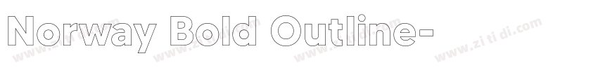 Norway Bold Outline字体转换